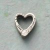 Sterling Silver Heart Charm Keeper