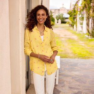 Breezy Blossoms Linen Shirt